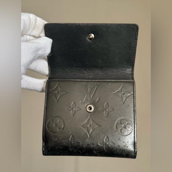 Louis Vuitton Matte Dark Gray Monogram Compact Wallet - Picture 3 of 15